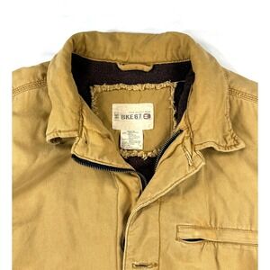 BKE 67‎ Workwear Field Jacket, Canvas, Sherpa Lined, Tan, Sz M